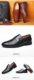 Elegant Men's Business Leather Sandals - Soft Bottom Hollow Hole Design for Middle-Aged and Elderly Dads - Comfortable Slip-On Footwear for Office and Career